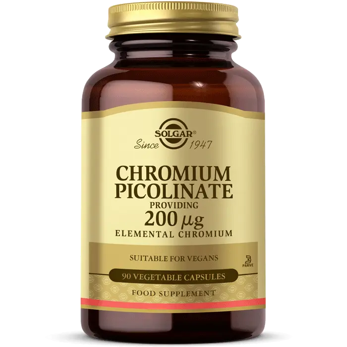 SOLGAR Chromium Picolinate 200 mcg (Krom Pikolinat) 200 µg