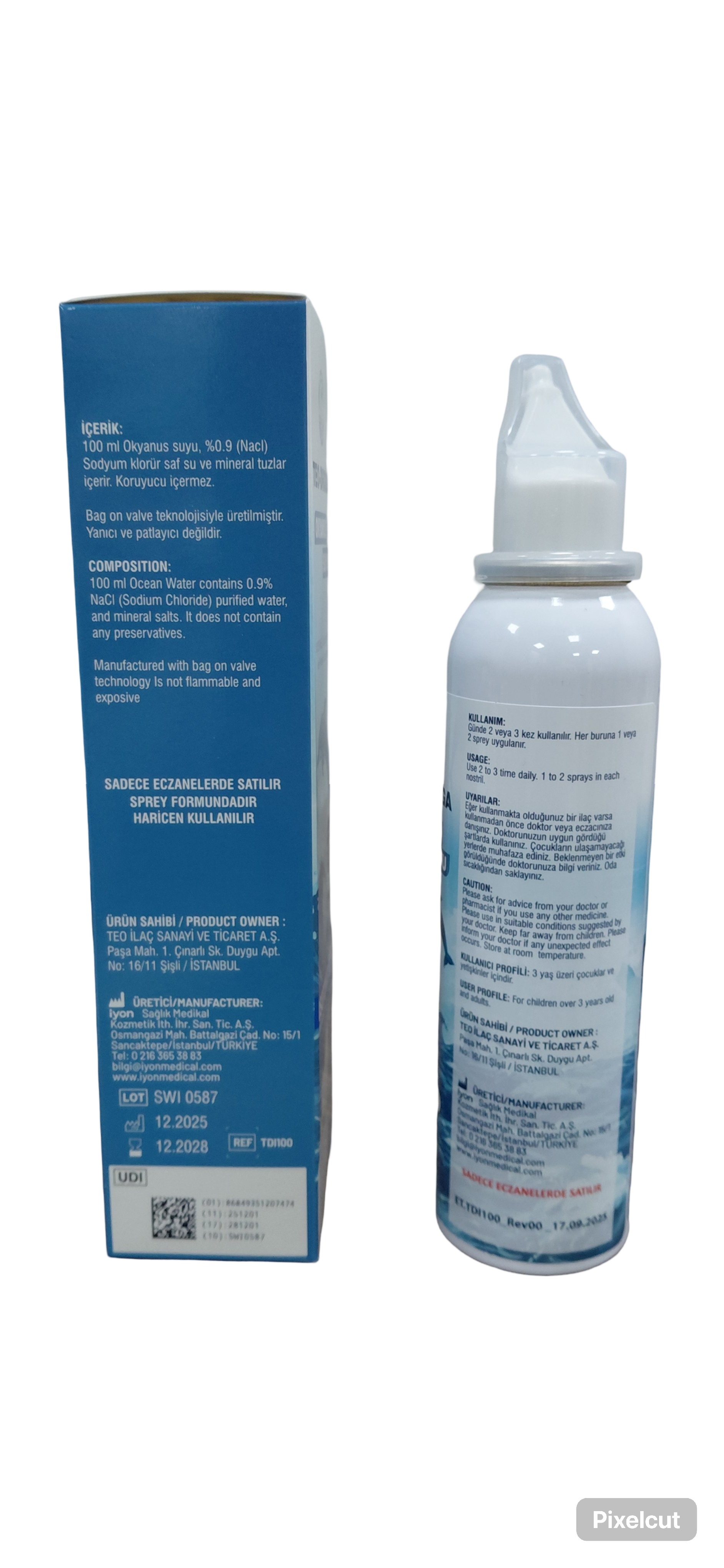 TEO-DRAGO OKYANUS SUYU 100 ML İZOTONİK STERİL