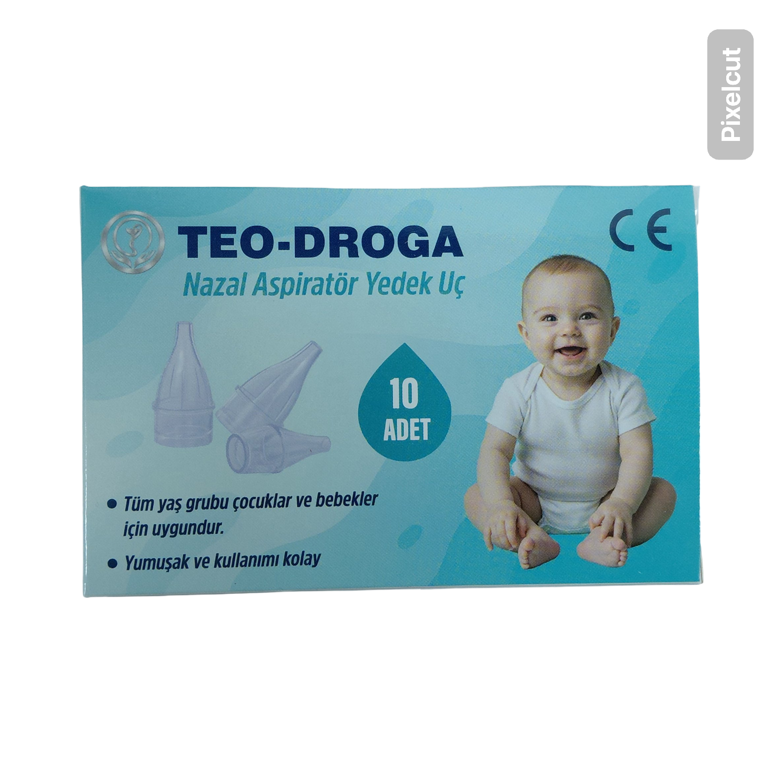 TEO-DROGA Nazal Aspiratör Yedeck Ucu Ultra Yumuşak Silikon Dokunuş 10 ADET