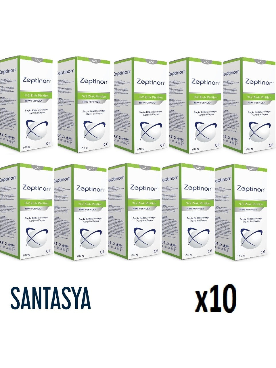Zeptinon Saçta Kepeklenmeye Karşı Solüsyon 100 ml 10 Lu Paket