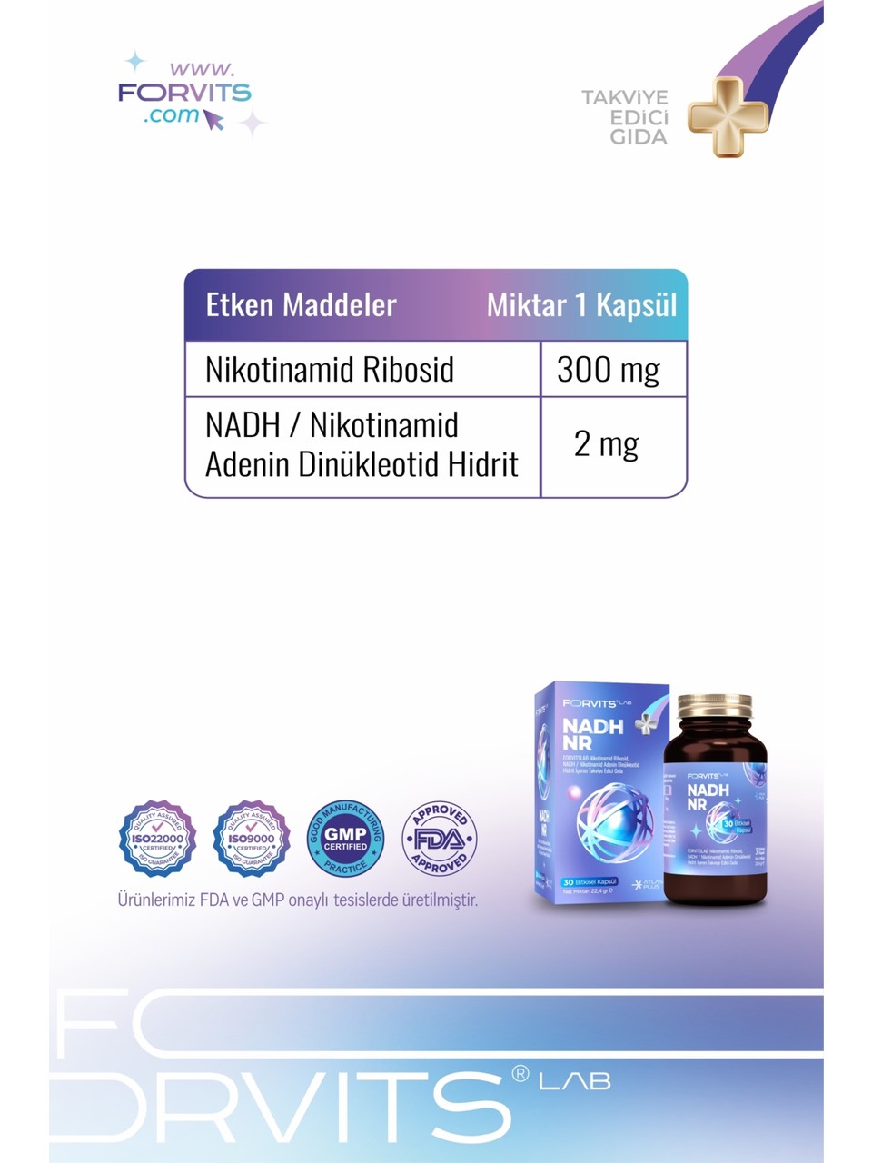 FORVİTS LAB NADH NR