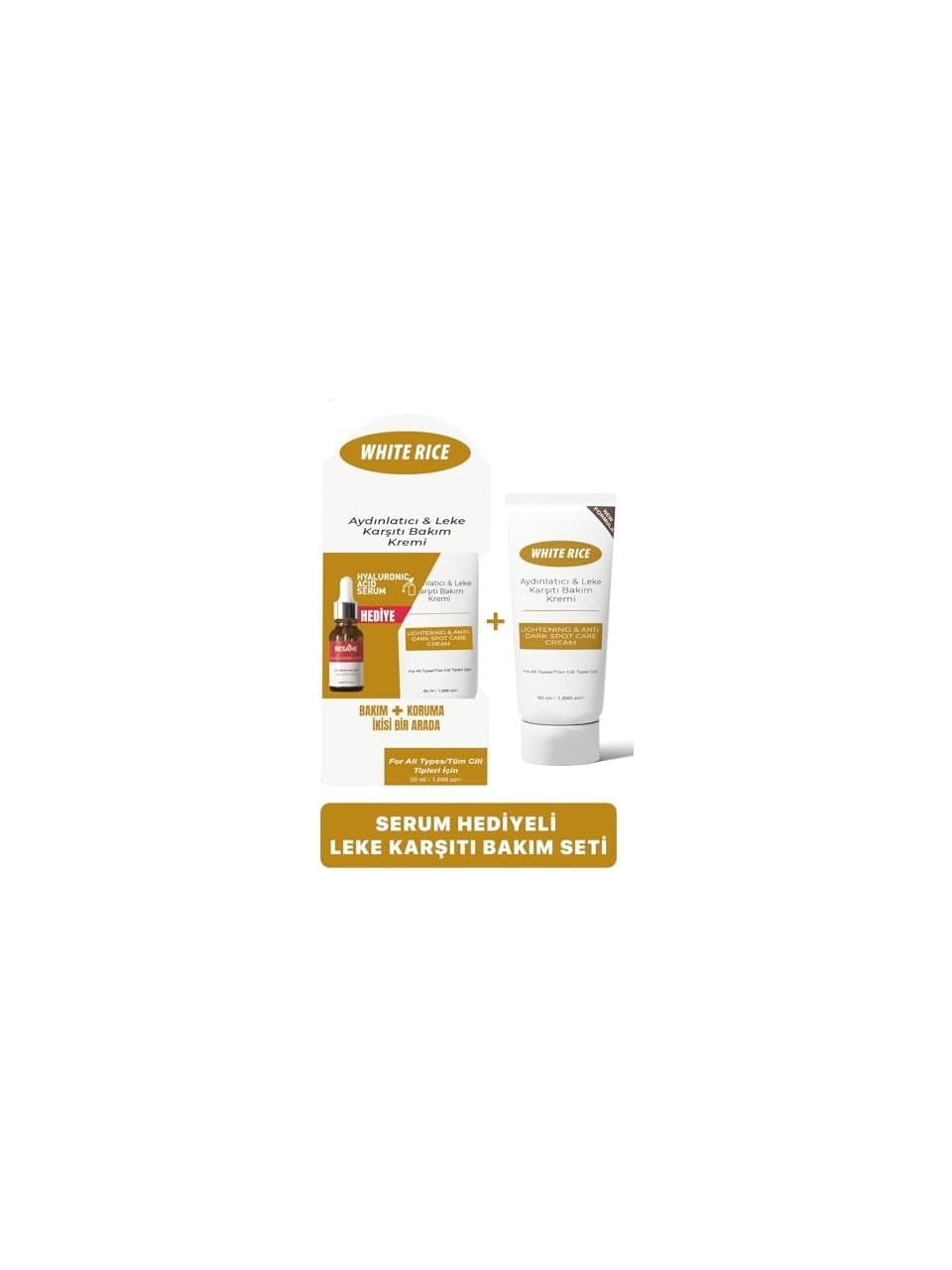 White Rice Aydınlatıcı & Leke Karşıtı Bakım Kremi Bakım ve Koruma Ikisi Bir Arada Özel Paket
