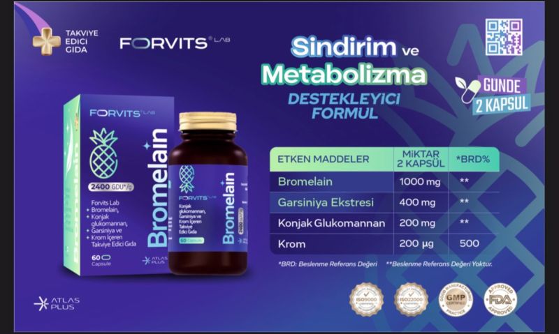 FORVİTS LAB Bromelain Plus