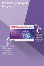 Magnezyum Complex 60 Tablet 125 Mg - Bisiglinat - Taurat - Malat - Sitrat - B6