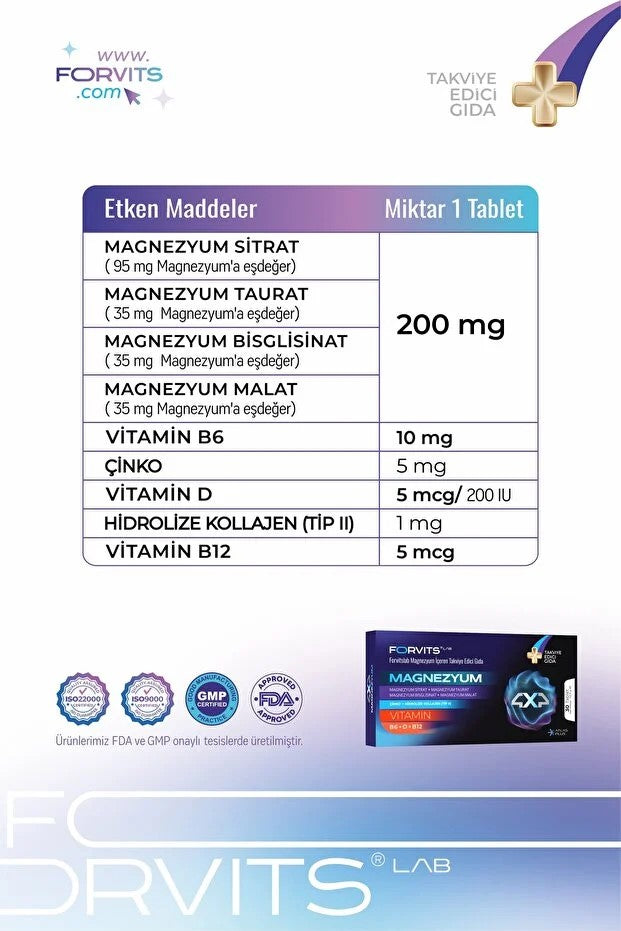 FORVİTS LAB  MAGNEZYUM+