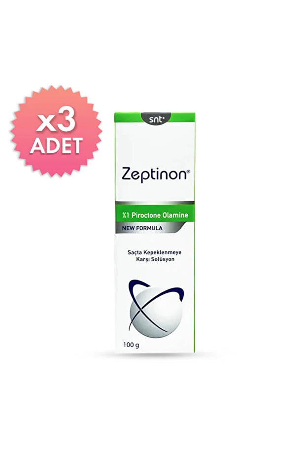 Zeptinon Saçta Kepeklenmeye Karşı Solüsyon 100 ml 3 Lü Paket