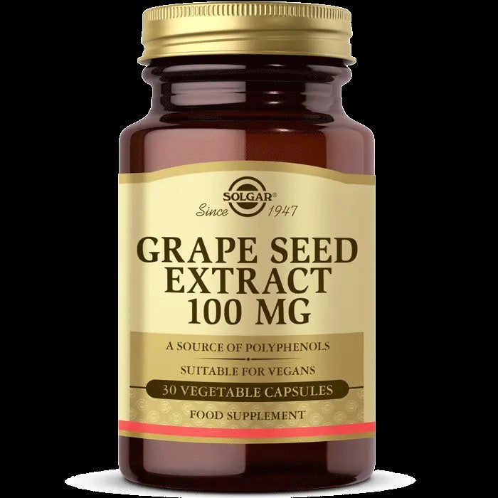 SOLGAR Grape Seed Extract 100 mg 30 KAPSÜL Üzüm Çekirdeği Ekstresi 100 mg
