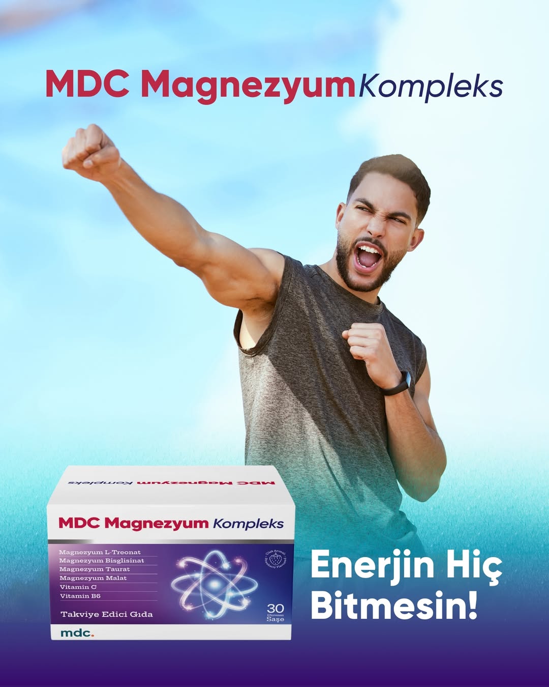 Magnesium Complex 60 Tablets 125 mg - Bisglycinate - Taurate - Malate - Citrate - B6