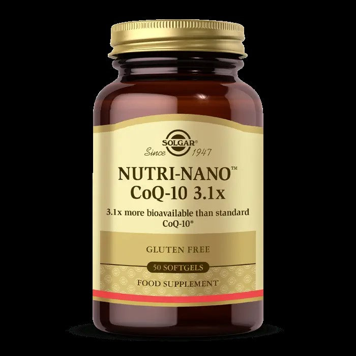 SOLGAR Nutri-Nano™ CoQ-10 3.1x  (50 YUMUŞAK JELATİN KAPSÜL)