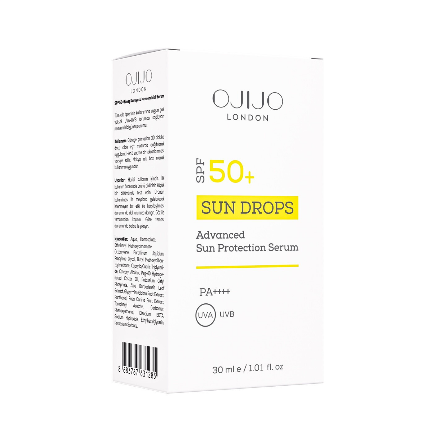 OJIJO LONDON Sun Drops SPF 50+ Güneş Koruyucu Serum 30 ml.