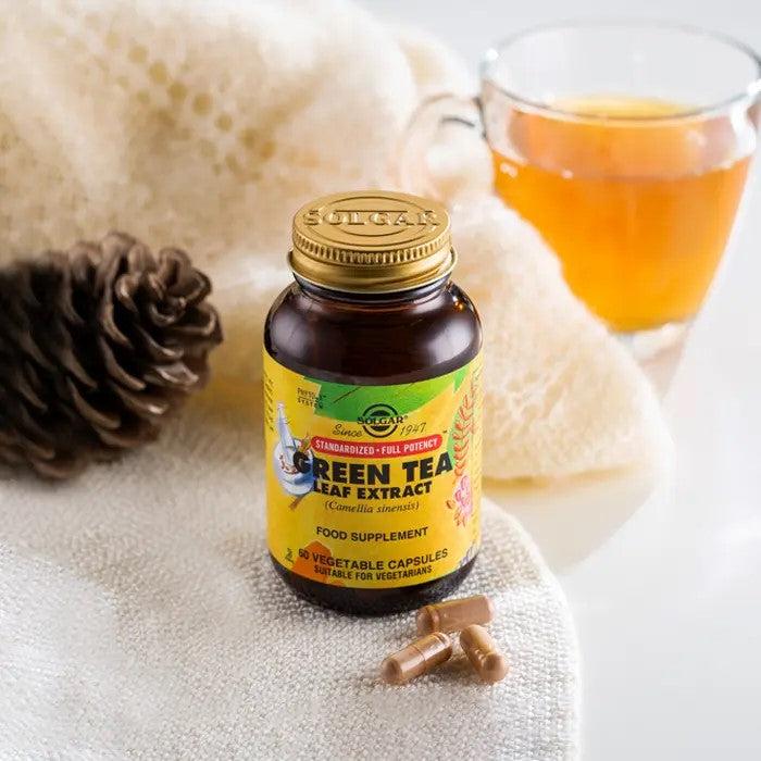 SOLGAR Green Tea Leaf Extract Standardize Yeşil Çay Yaprak Ekstresi 60 KAPSÜL