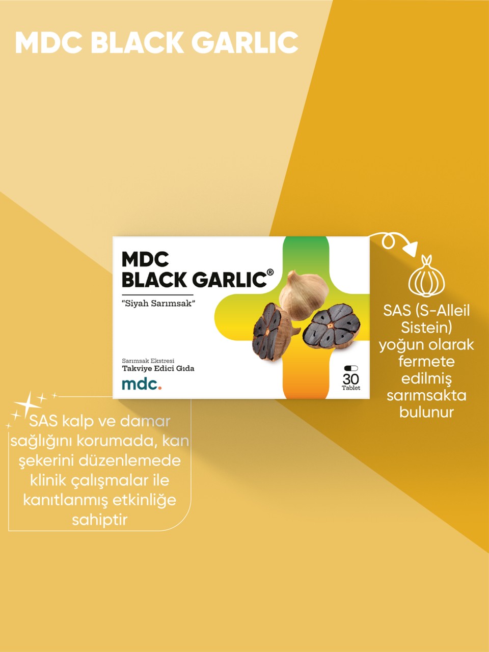 MDC Black Garlic (SİYAH SARIMSAK) 30 Tablet