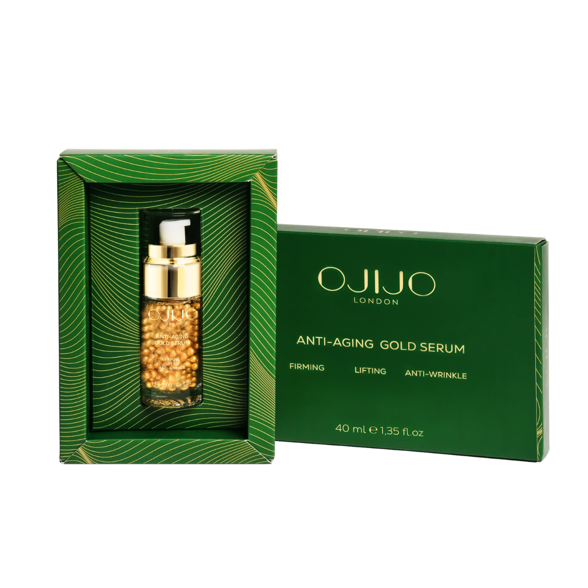 Ojijo London Yaşlanma ve Kırışıklık Karşıtı Ginseng Altın Serum  Anti-Aging Gold Serum 40 Ml