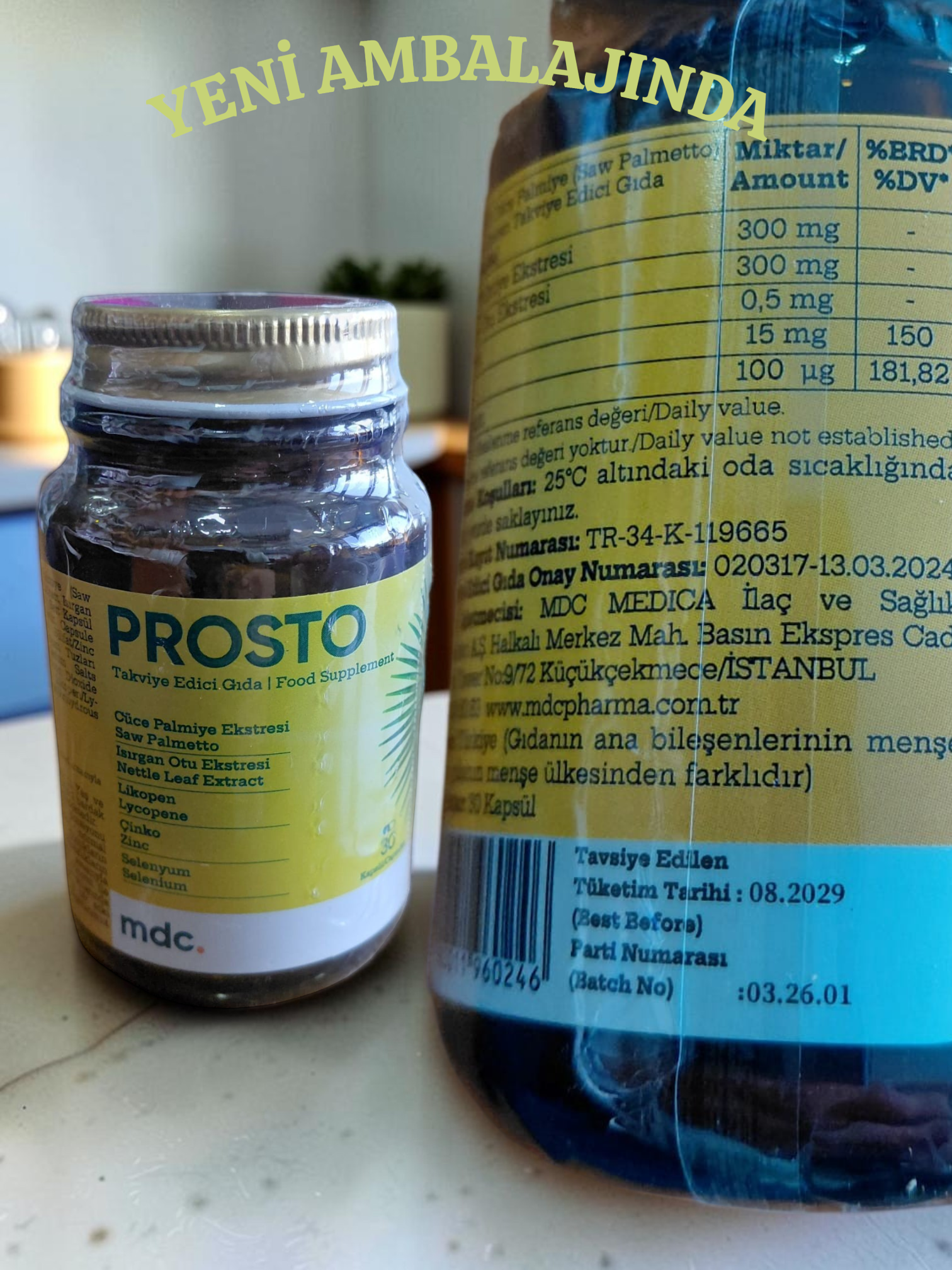 PROSTO (Saw Palmetto, Isırgan Otu, Likopen, Çinko, Selenyum) 30 Kapsül