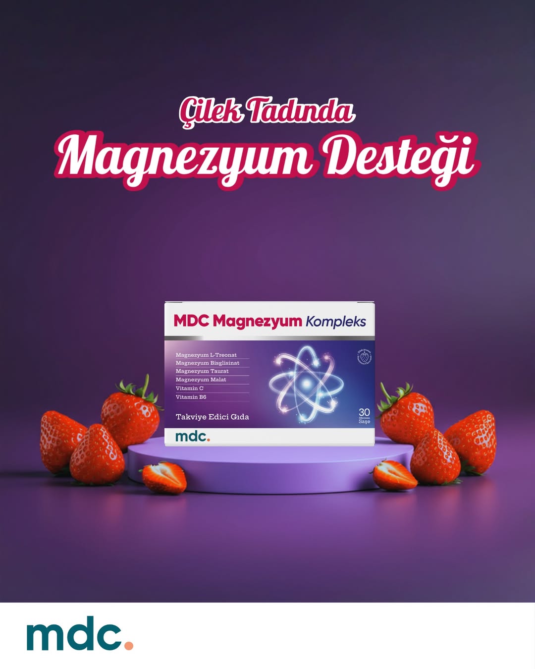 Magnezyum Complex 60 Tablet 125 Mg - Bisiglinat - Taurat - Malat - Sitrat - B6