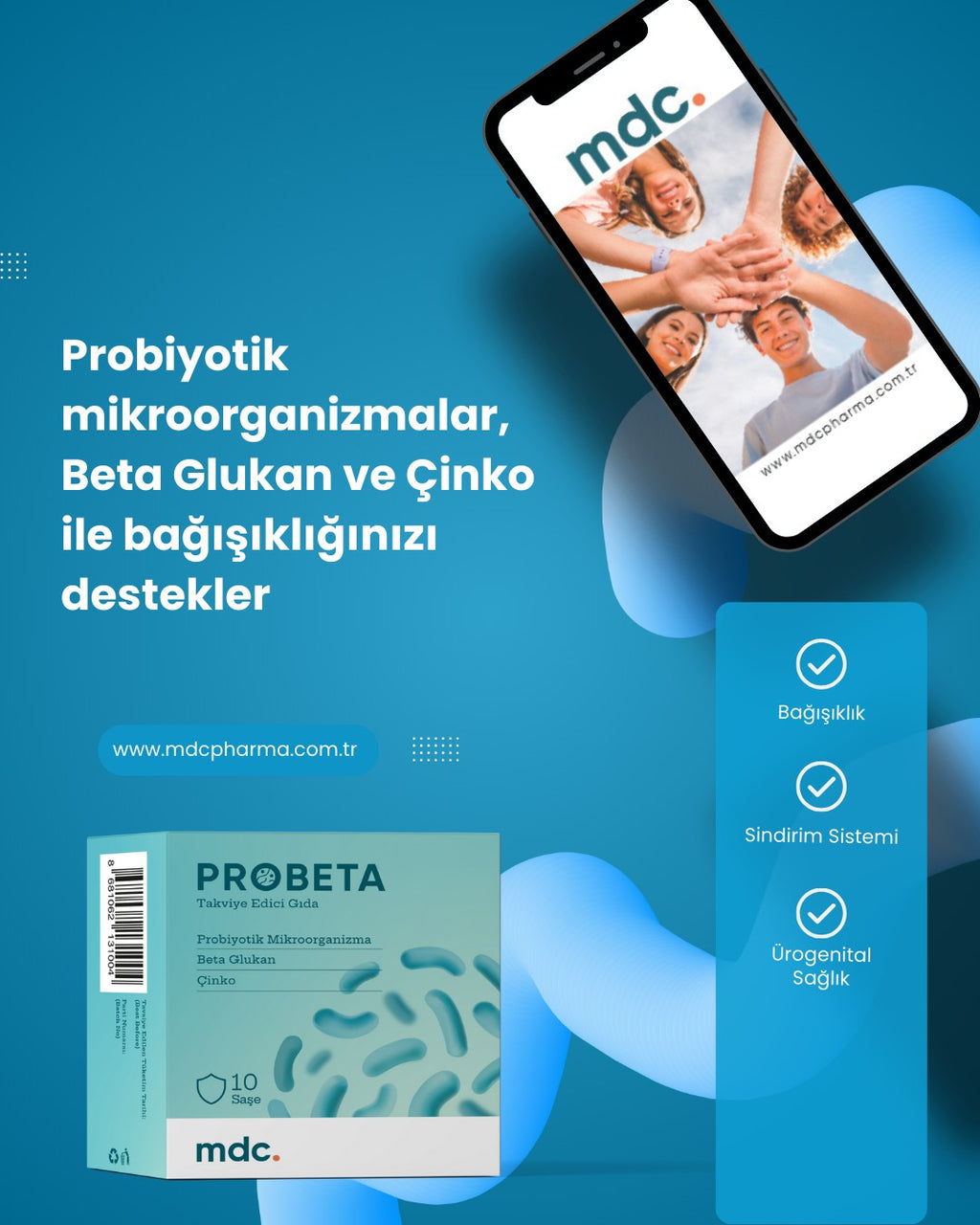 PROBETA Probiyotik 10 Saşe x 2'li paket MDC Pharma