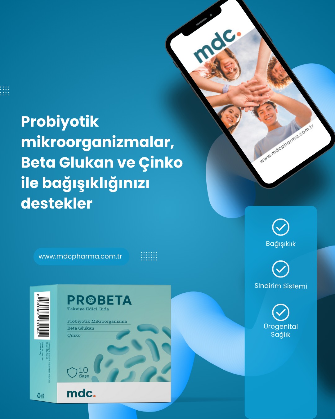 PROBETA Probiyotik 10 Saşe x 2'li paket MDC Pharma