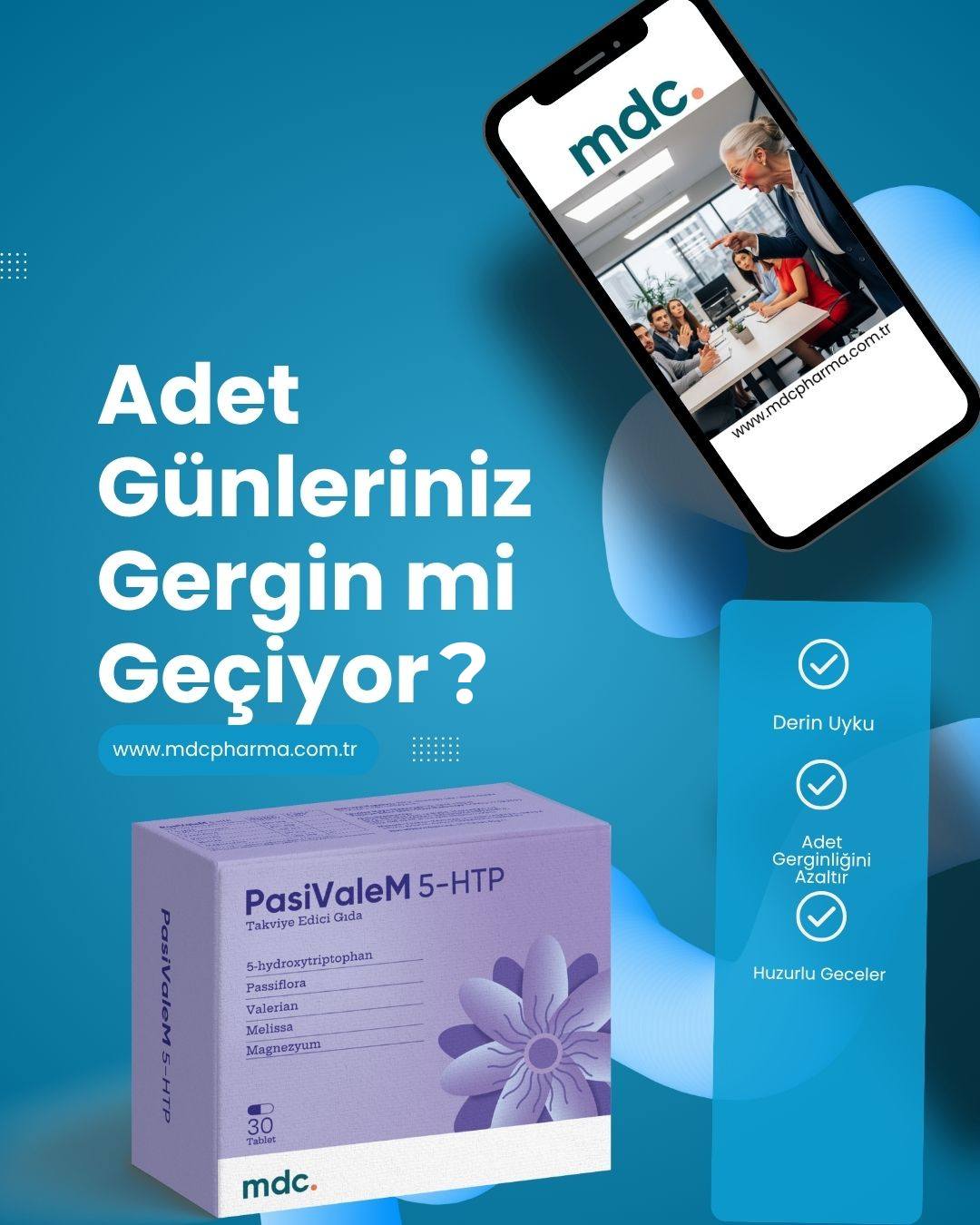 Pasivalem 5 Htp x  3'LÜ PAKET (MDC Pharma)