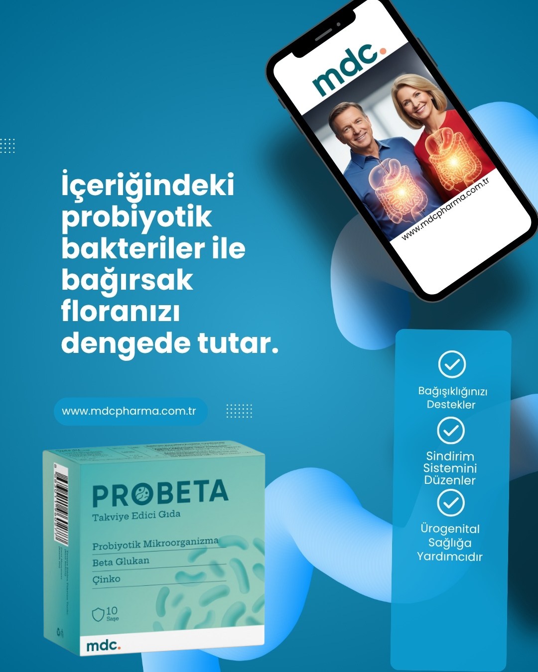 PROBETA Probiyotik 10 Saşe x 2'li paket MDC Pharma