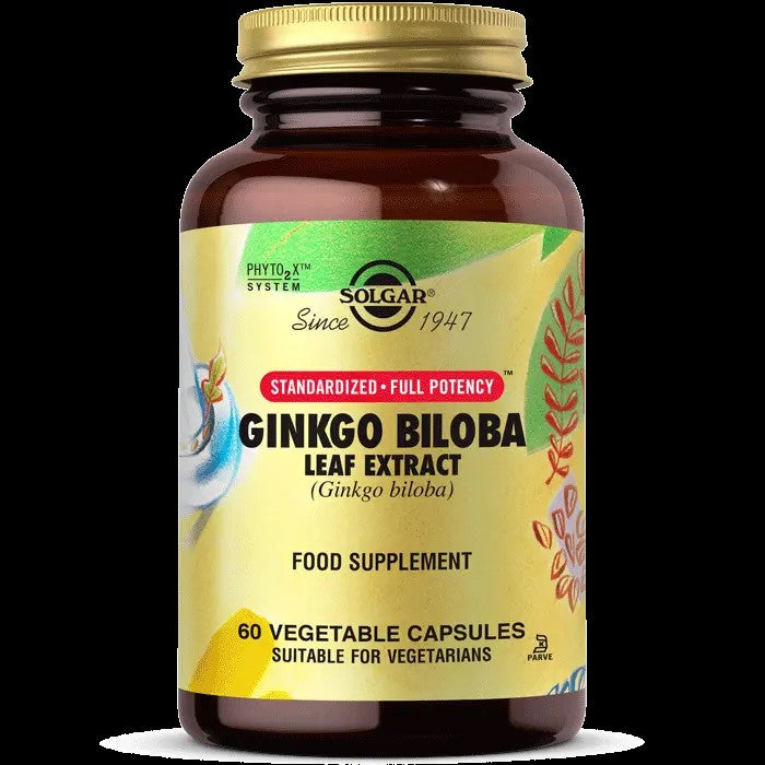 SOLGAR Ginkgo Biloba Leaf Extract 60 Kapsül Standardize Ginkgo Biloba Yaprak Ekstresi