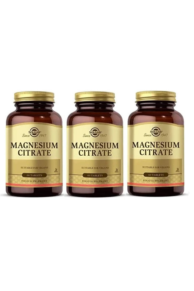SOLGAR  Magnesium Citrate Powder x 3 LÜ PAKET