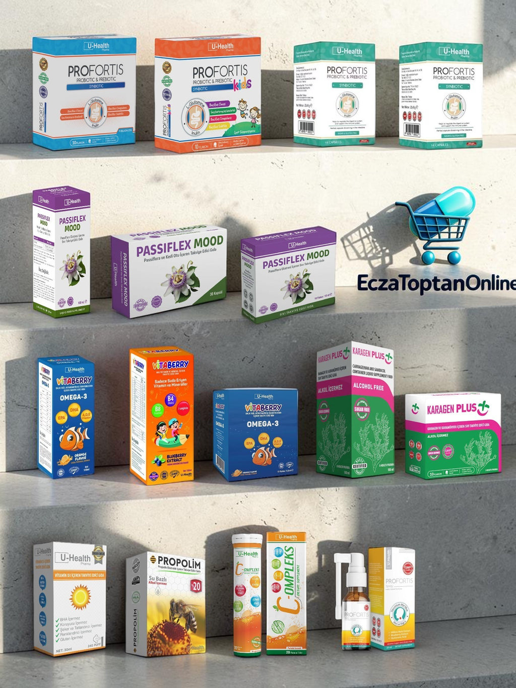 U-Health Pharma Profortis Probiyotik ve Prebiyotik Simbiyotik Çocuk / 10 Flakon