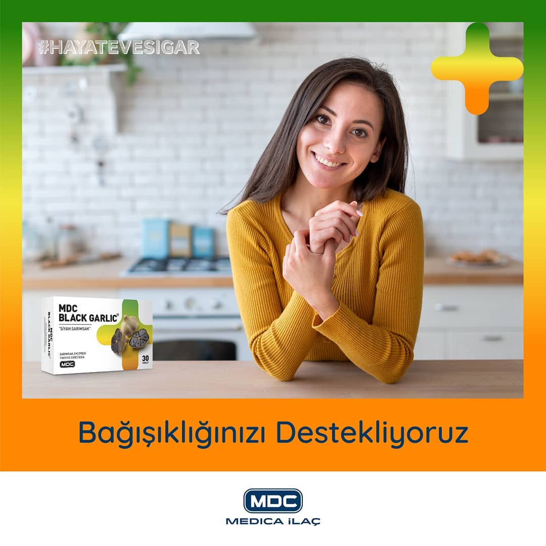 MDC Black Garlic 2'li Paket  (SİYAH SARIMSAK) 30 Tablet x 2 Paket
