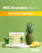 MDC Bromelain Matcha 60 Tablet 500 Mg 2400 Gdu/g (DİYET TAKVİYESİ)