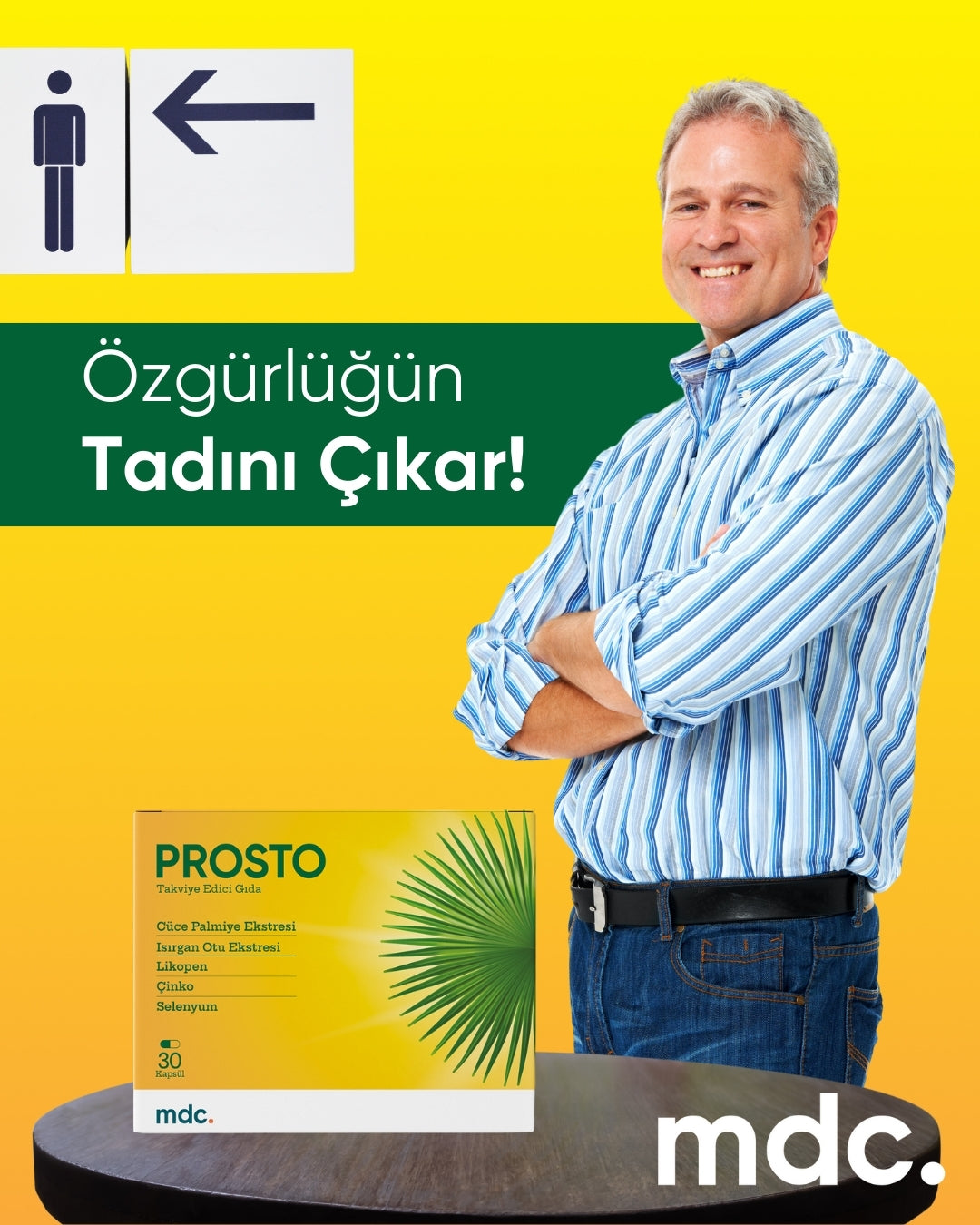 PROSTO (Saw Palmetto, Isırgan Otu, Likopen, Çinko, Selenyum) 30 Kapsül