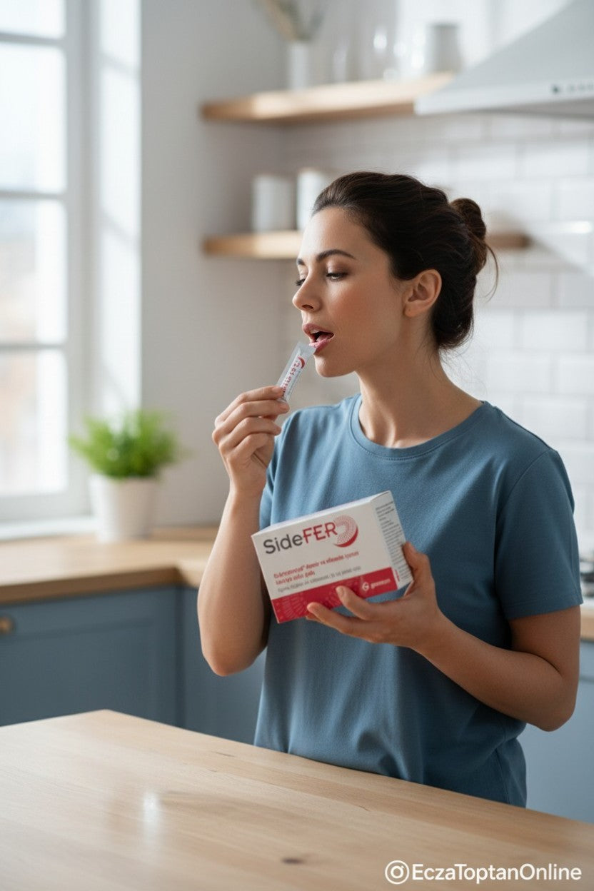 SideFER stik 20 Sukrozomiyal® Demir ve vitamin içeren takviye edici gıda