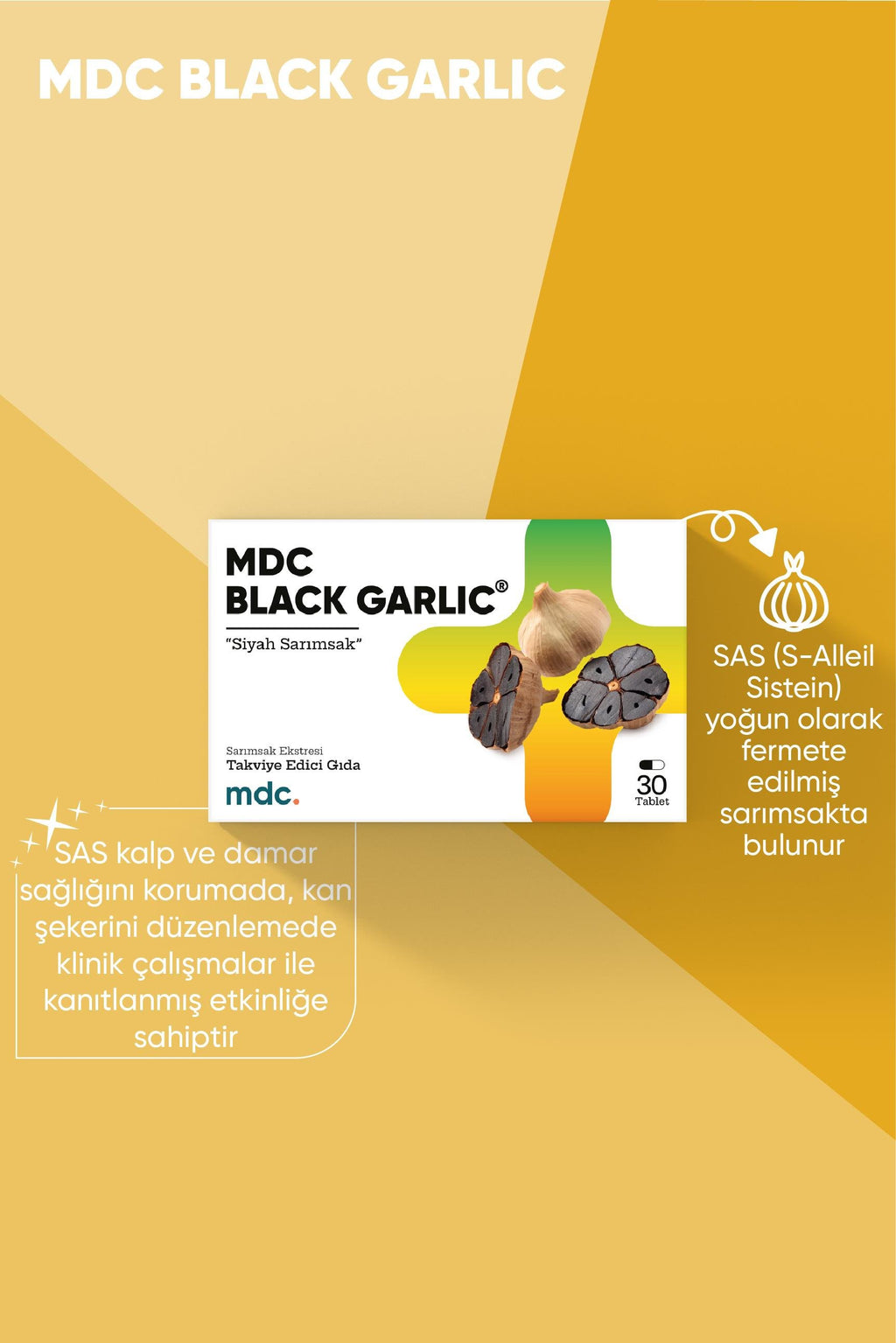 Vitamin C, Zinc, Vitamin D 20 Effervescent Tablets and Black Garlic