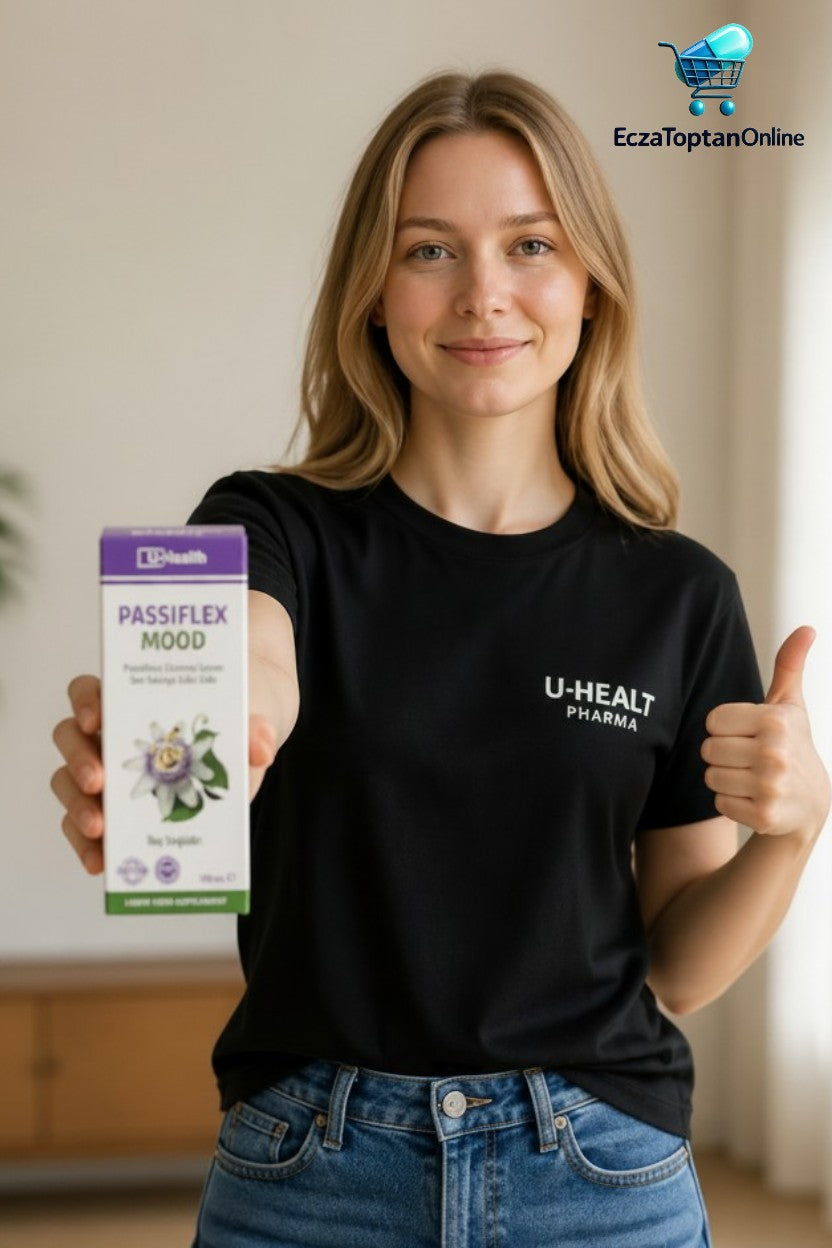 U-Health Pharma Passiflex Mood Passiflora Ekstresi İçeren Sıvı Takviye Edici Gıda 180 ml