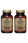 Solgar Calcium Citrate with Vitamin D3 60 Tablet  x 2 kutu (Kalsiyum Sitrat ve Vitamin D3)