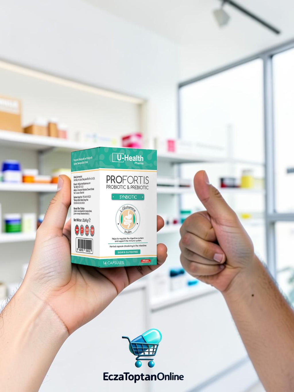 U-Health Pharma Profortis Probiyotik ve Prebiyotik Simbiyotik 14 Kapsü