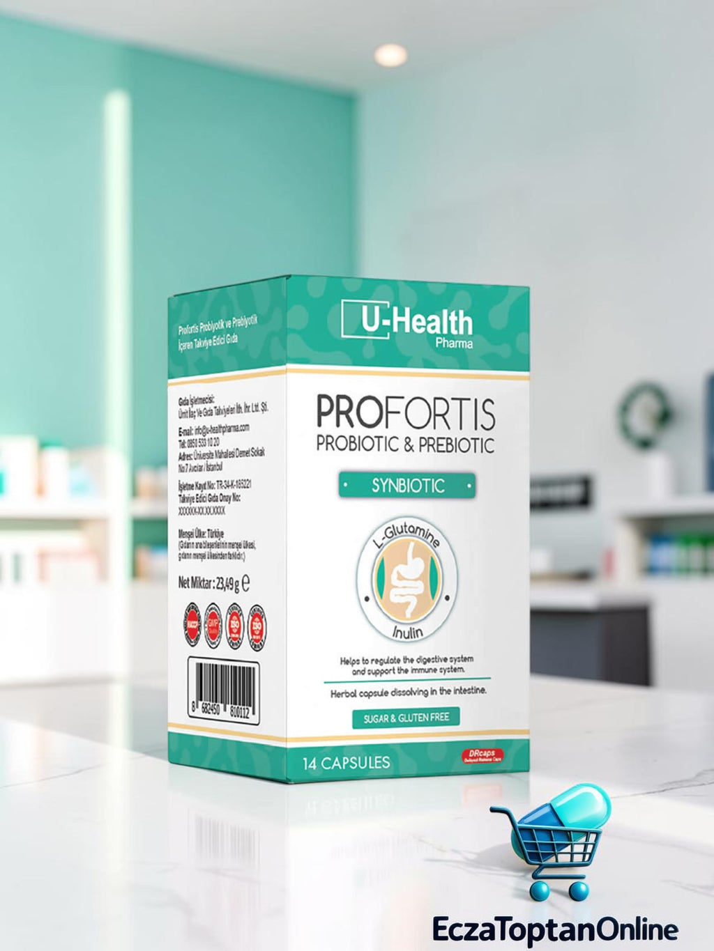 U-Health Pharma Profortis Probiyotik ve Prebiyotik Simbiyotik 14 Kapsü