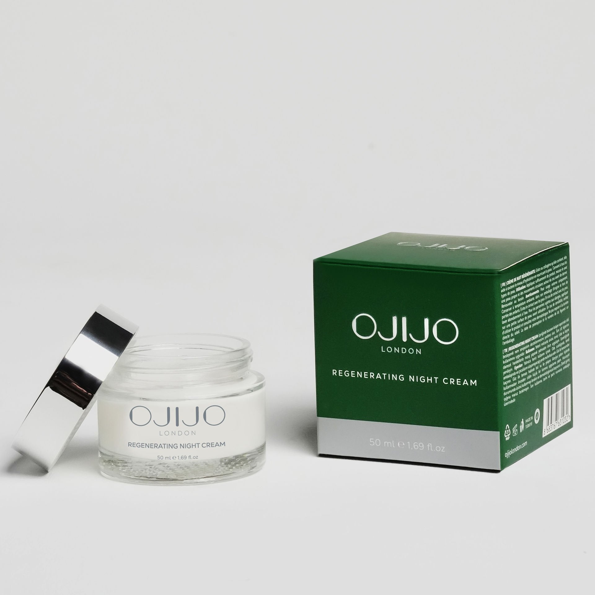 Ojijo London Tüm Cilt Tipleri için Yenileyici ve Nemlendirici Gece Bakım Kremi 50 ml