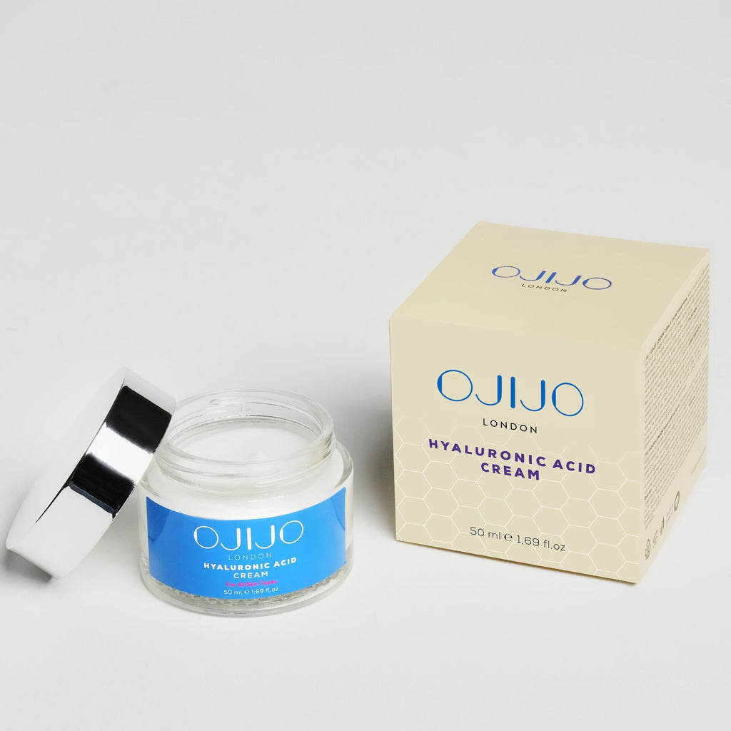 OJIJO LONDON Onarıcı, Yoğun Nemlendirici, Yaşlanma Karşıtı Hyalüronik Asit Krem 50 ml