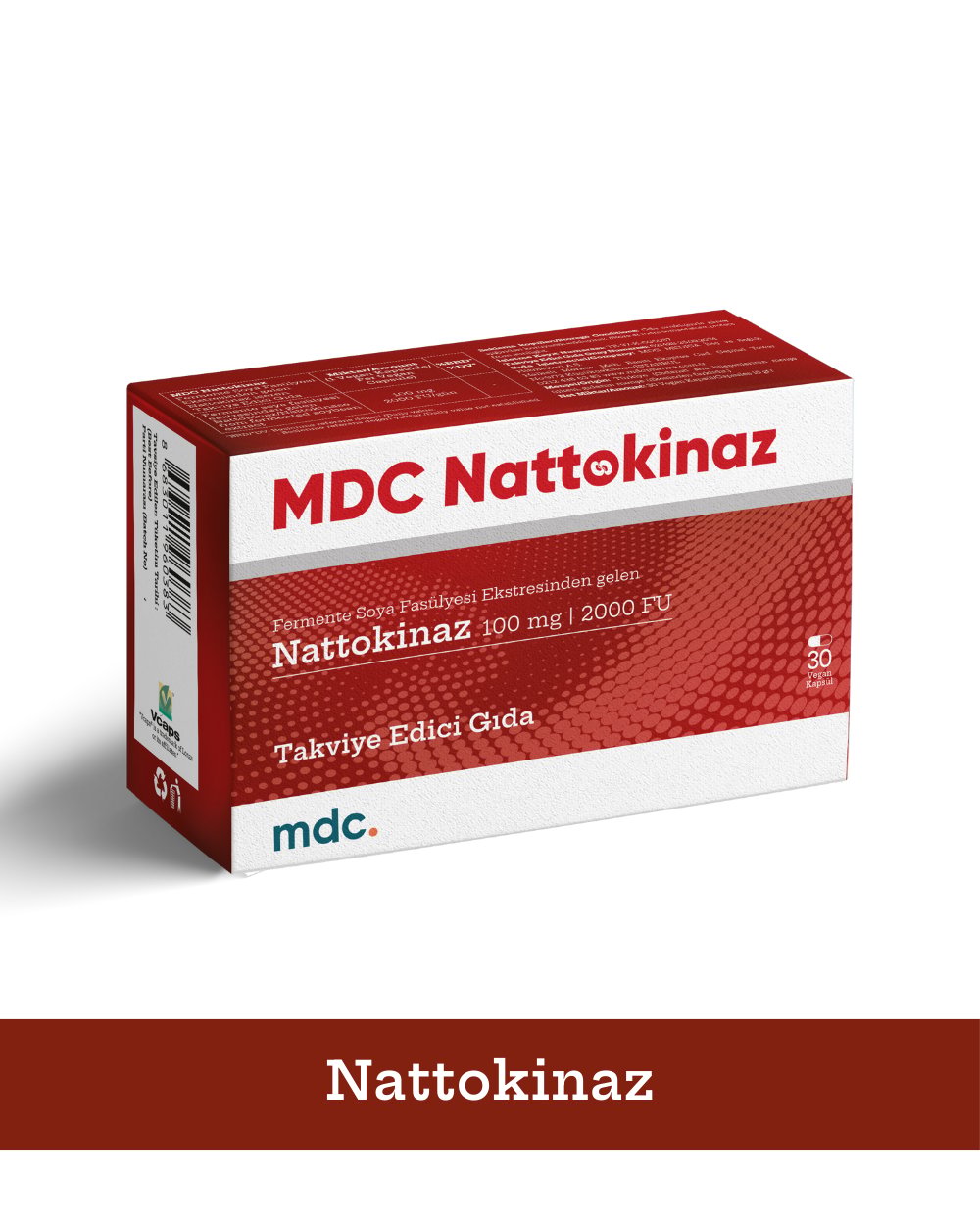 Nattokinaz İçeren 2000 FU 30 Vegan Kapsül