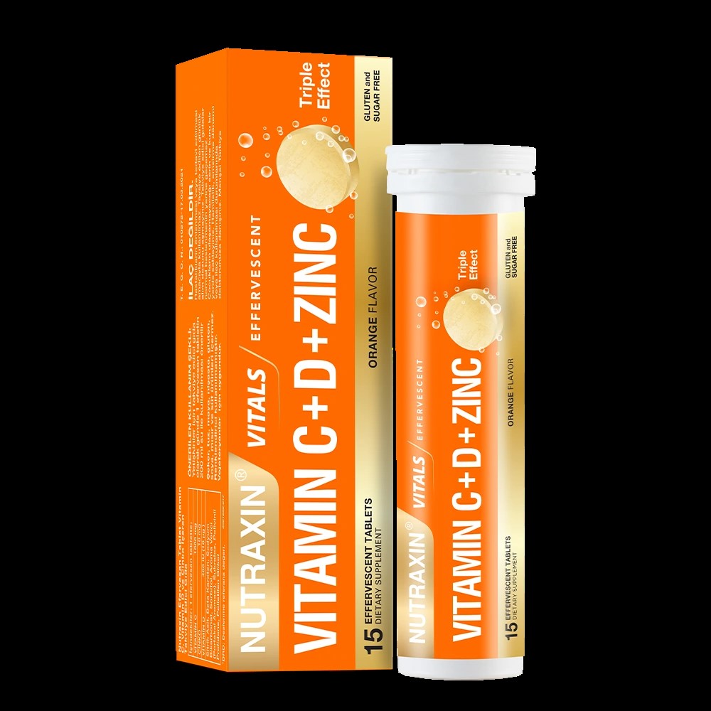 NUTRAXIN Effervescent Vitamin C-D-Zinc