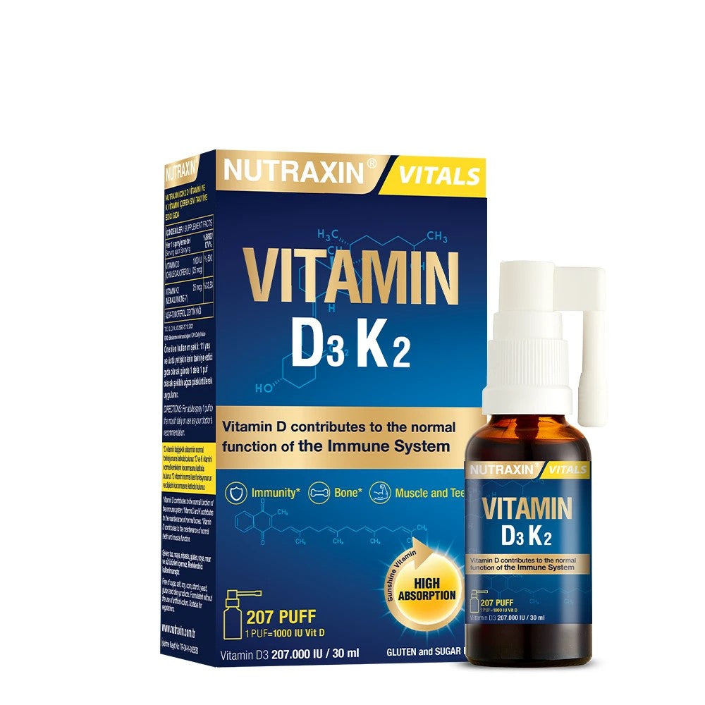NUTRAXIN Vitamin D3K2 Spray