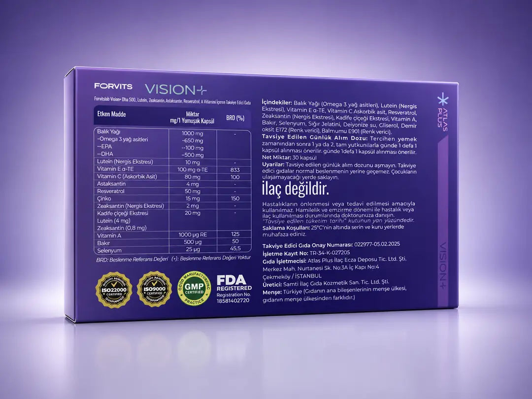 FORVİTS LAB VİSİON+ 30 SOFT JEL KAPSÜL